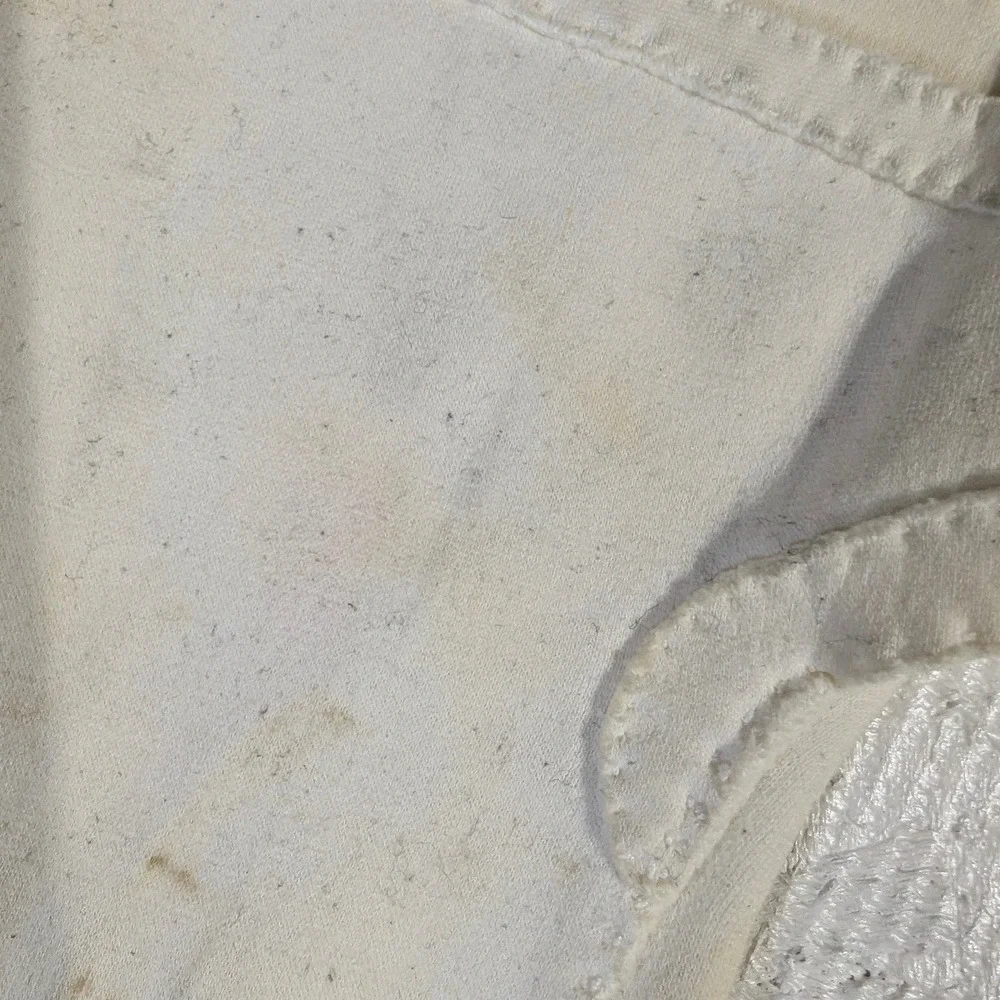 Vintage‎ Dress Gloves Small Cream Cotton Blend Scalloped Cuff READ